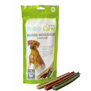 CanineCare Kasvis-merileväluu purutikku L, 6 kpl