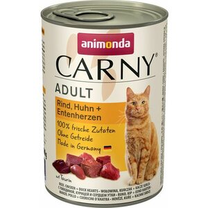 Animonda Carny Adult nauta, kana & ankansydän 400 g