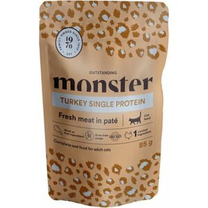 Monster Adult Turkey kissan märkäruoka 85 g