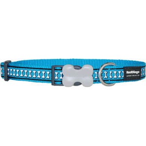 Red Dingo Reflective collars Turquoise