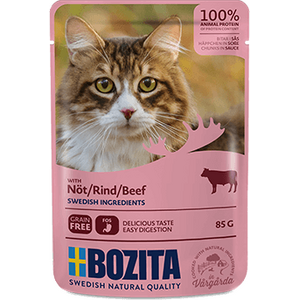 Bozita Tasty meat menu nauta kissan märkäruoka 85 g