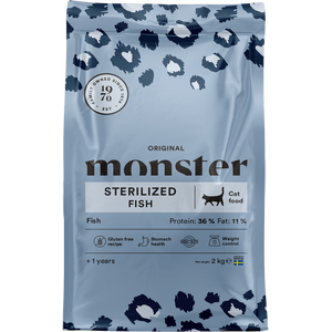 Monster Cat Original Sterilized Fish kissan kuivaruoka 400 g