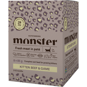Monster Kitten Beef & Game 8 x 85 g