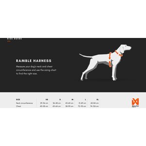 Non-stop dogwear Ramble harness oranssi/musta