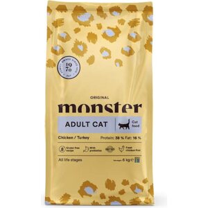 Monster Cat Original Adult Chicken & Turkey kissan kuivaruoka 6 kg