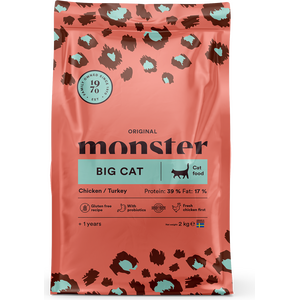 Monster Cat Original Big Cat Chicken & Turkey kissan kuivaruoka 400 g