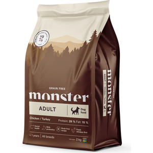 Monster Grain Free Adult koiran kuivaruoka 12 kg