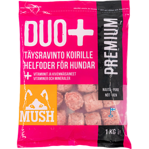 MUSH Duo+ Premium Nauta-Poro 6 kg Ennakkotilaus