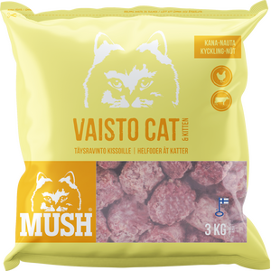 MUSH Vaisto Cat Keltainen Kana-Nauta 9 kg Ennakkotilaus