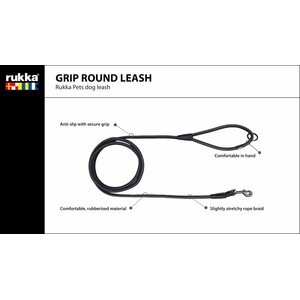 Rukka Grip round leash talutin 200 cm