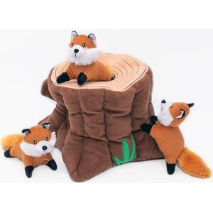 ZippyPaws Zippy Burrow Fox Stump nyhtölelu