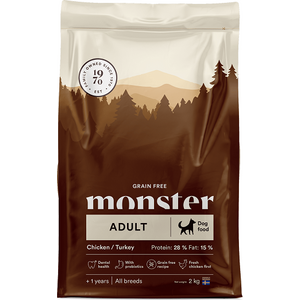 Monster Grain Free Adult koiran kuivaruoka 2 kg