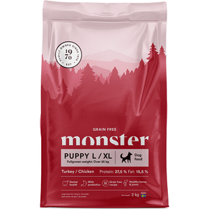 Monster Grain Free Puppy L/XL Turkey / Chicken 2 kg