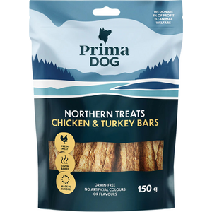 PrimaDog Northern Treats Kana-Kalkkuna 150 g