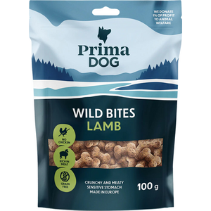 PrimaDog Wild Bites Lammas & Tyrni rapea makupala 100 g