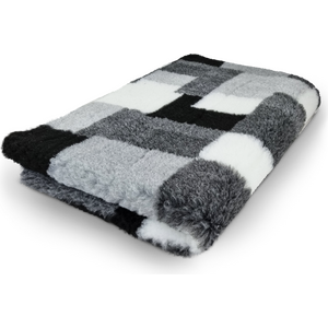 Vet Bed Karva-alusta tilkkutäkki harmaa 100 x 75 cm