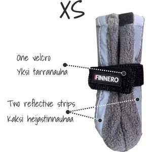 FINNERO HALLA Reflective fleecetossut 4 kpl vihreä