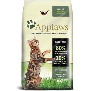 Applaws Adult Kana & Lammas kissan kuivaruoka 400 g