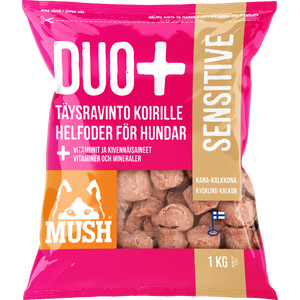 MUSH Duo+ Sensitive Kana-kalkkuna 6 kg Ennakkotilaus