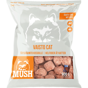 MUSH Vaisto Cat Valkoinen Sika-Nauta 6,4 kg Ennakkotilaus