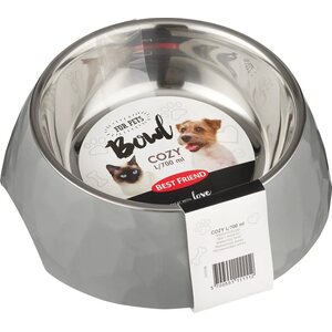 Best Friend Cozy melamiinikuppi harmaa 0,7 l