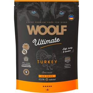 Woolf Ultimate Turkey puolikostea koiranruoka 1 kg