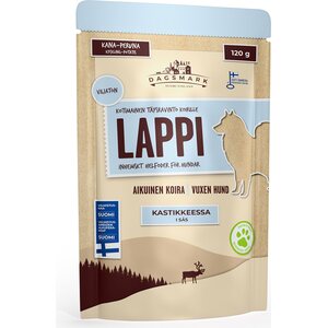 Dagsmark Lappi viljaton koiran märkäruoka kastikkeessa 8 x 120 g