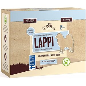 Dagsmark Lappi viljaton koiran märkäruoka kastikkeessa 8 x 120 g