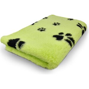 Vet Bed Karva-alusta limenvihreä mustilla tassuilla 100 x 75 cm