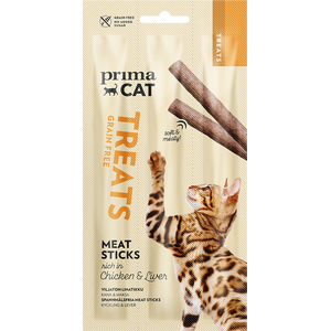 PrimaCat Meat Sticks kana & maksa kissanherkku 15 g