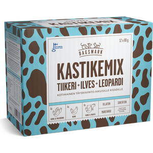 Dagsmark Kastikemix kissan märkäruoka 12 x 80 g