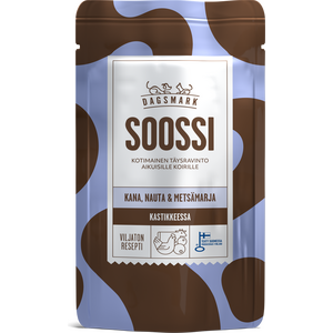 Dagsmark SOOSSI Kana-nauta-metsämarja kastikkeessa koiran märkäruoka 120 g