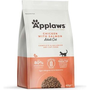 Applaws Adult Kana & Lohi kissan kuivaruoka 400 g
