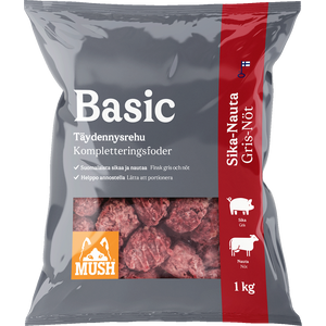 MUSH Basic Sika-nautajauheliha 6 kg (6 x 1 kg) Ennakkotilaus
