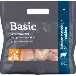 MUSH Basic Naudan Rustoluut 4,8 kg (6 x 800 g) Ennakkotilaus