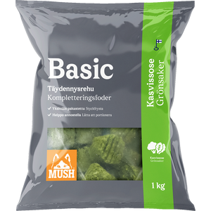 MUSH Basic Kasvissose 5 kg (5x 1 kg) Ennakkotilaus