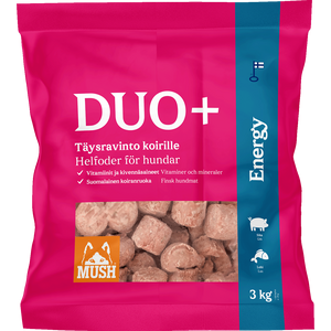 MUSH Duo+ Energy Sika-lohi 9 kg (3 x 3 kg) Ennakkotilaus