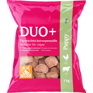 MUSH Duo+ Puppy Kana-nauta 6 kg (6 x 1 kg) Ennakkotilaus