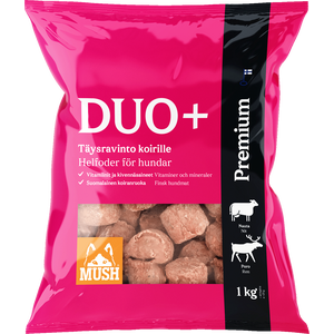MUSH Duo+ Premium Nauta-Poro 6 kg (6 x 1 kg) Ennakkotilaus