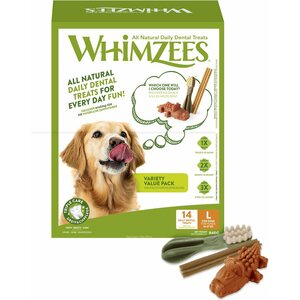 Whimzees Variety Value Box large 14kpl 18-27kg koirille
