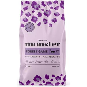 Monster Cat Grain Free Forest Game kissan kuivaruoka 2 kg