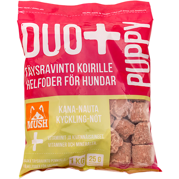 MUSH Duo+ Puppy Kana-nauta 6 kg Ennakkotilaus