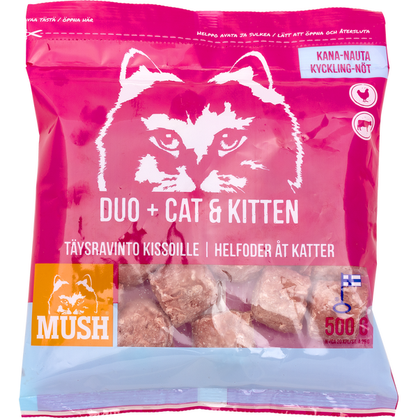MUSH Duo+ Cat & Kitten Kana-Nauta 500 g