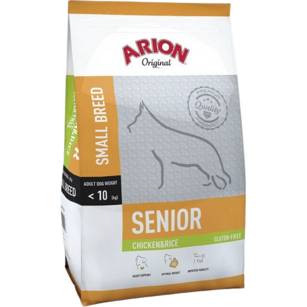 Arion Original Small Senior Kana & Riisi koiran kuivaruoka 7,5 kg