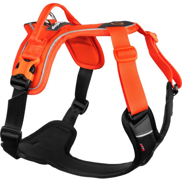 Non-stop dogwear Ramble harness oranssi/musta