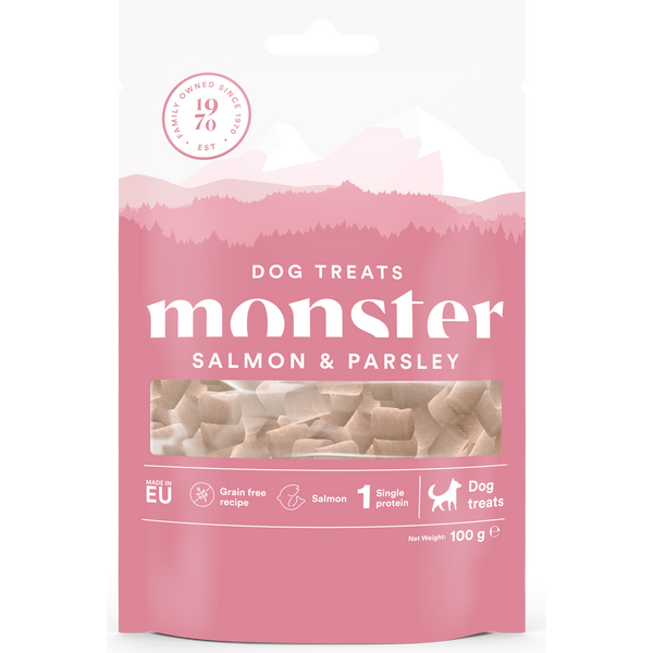 Monster Dog Treats Salmon & Parsley koiranherkut 100 g