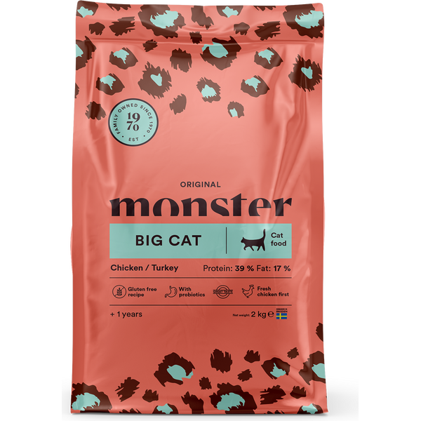 Monster Cat Original Big Cat Chicken & Turkey kissan kuivaruoka 400 g
