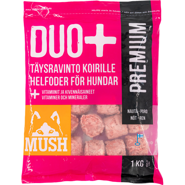 MUSH Duo+ Premium Nauta-Poro 6 kg Ennakkotilaus