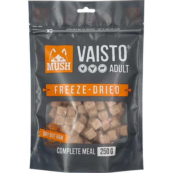 MUSH Vaisto Harmaa Freeze-Dried Kana-kalkkuna-lammas 250 g