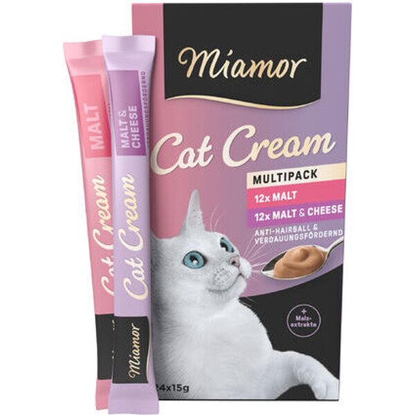 Miamor Mallastahna Cream & Cheese multibox kissalle 24 x 15 g